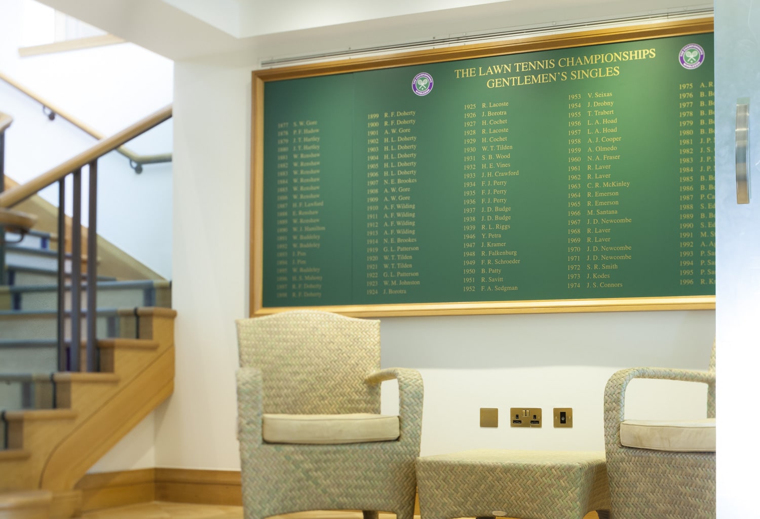 Wimbledon championship winners board